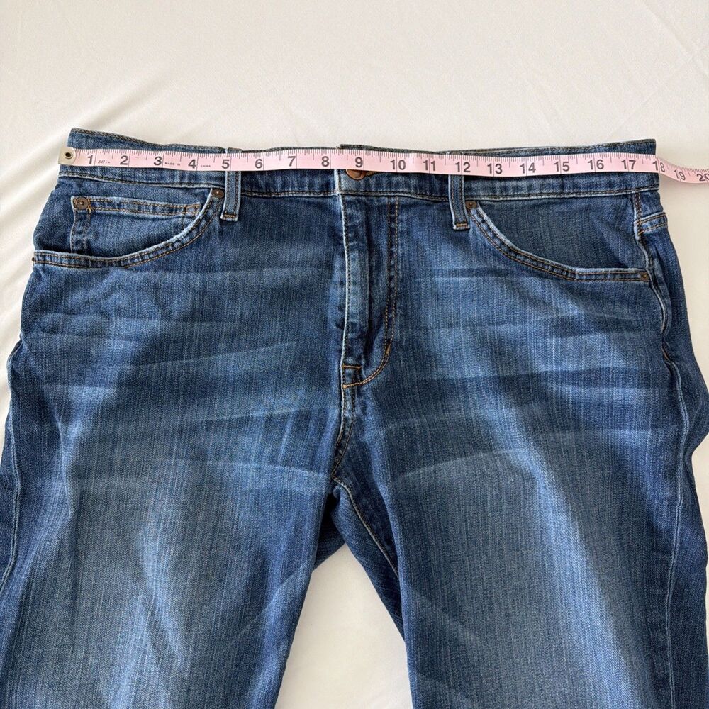 Joes Jeans Mens 36x31 Brixton Straight Narrow Leg Blue Denim Whiskering Fade EUC - Picture 5 of 16